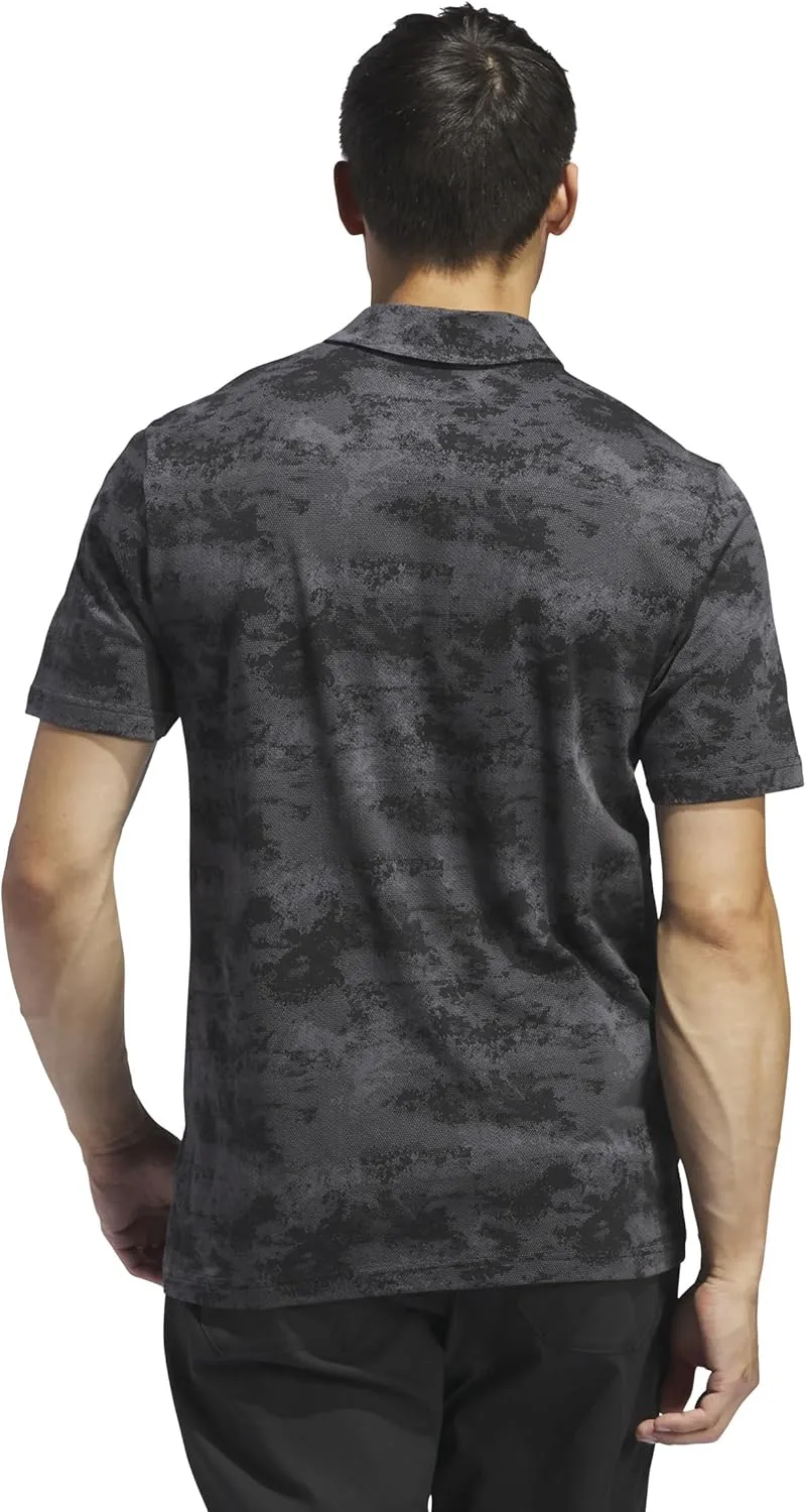 adidas Men's Go-to Printed Mesh Polo Shirt