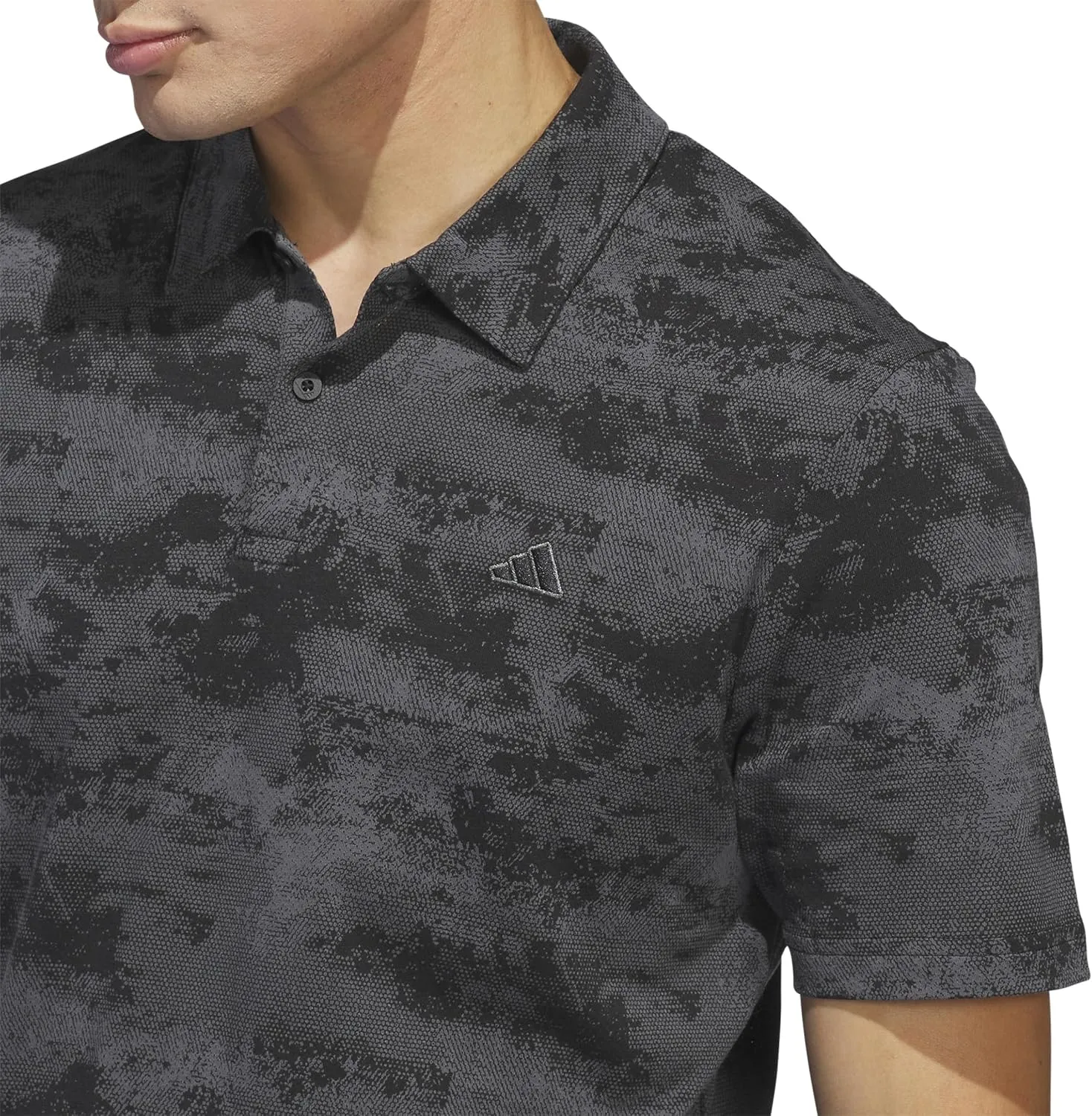 adidas Men's Go-to Printed Mesh Polo Shirt