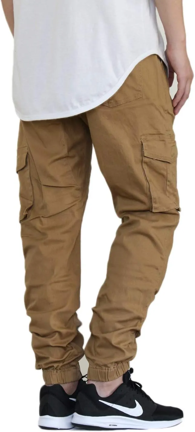 AIRNINE Men's Premium Twill Drop Crotch Jogger Pants S-5XL