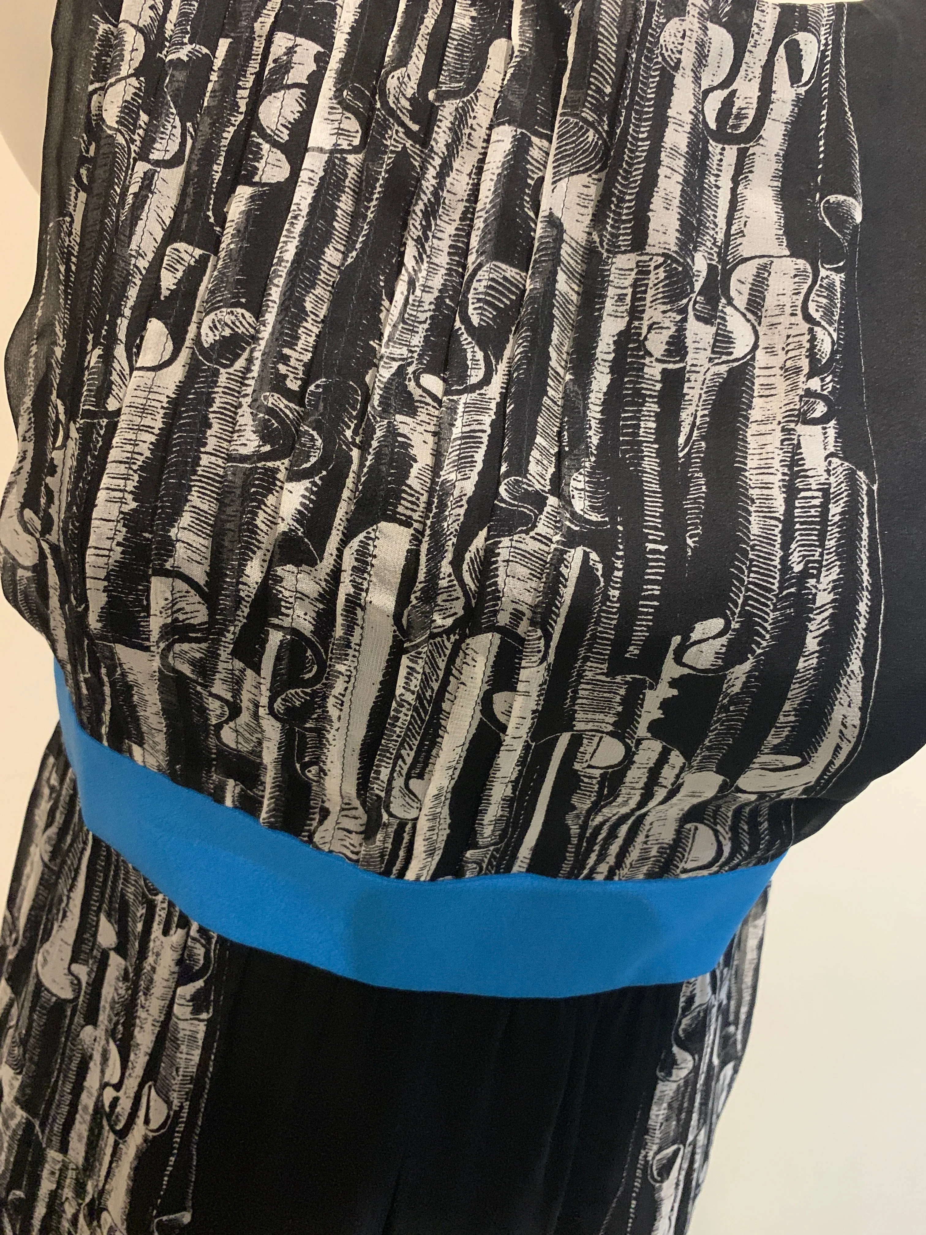 Balenciaga Paris silk sleeveless dress