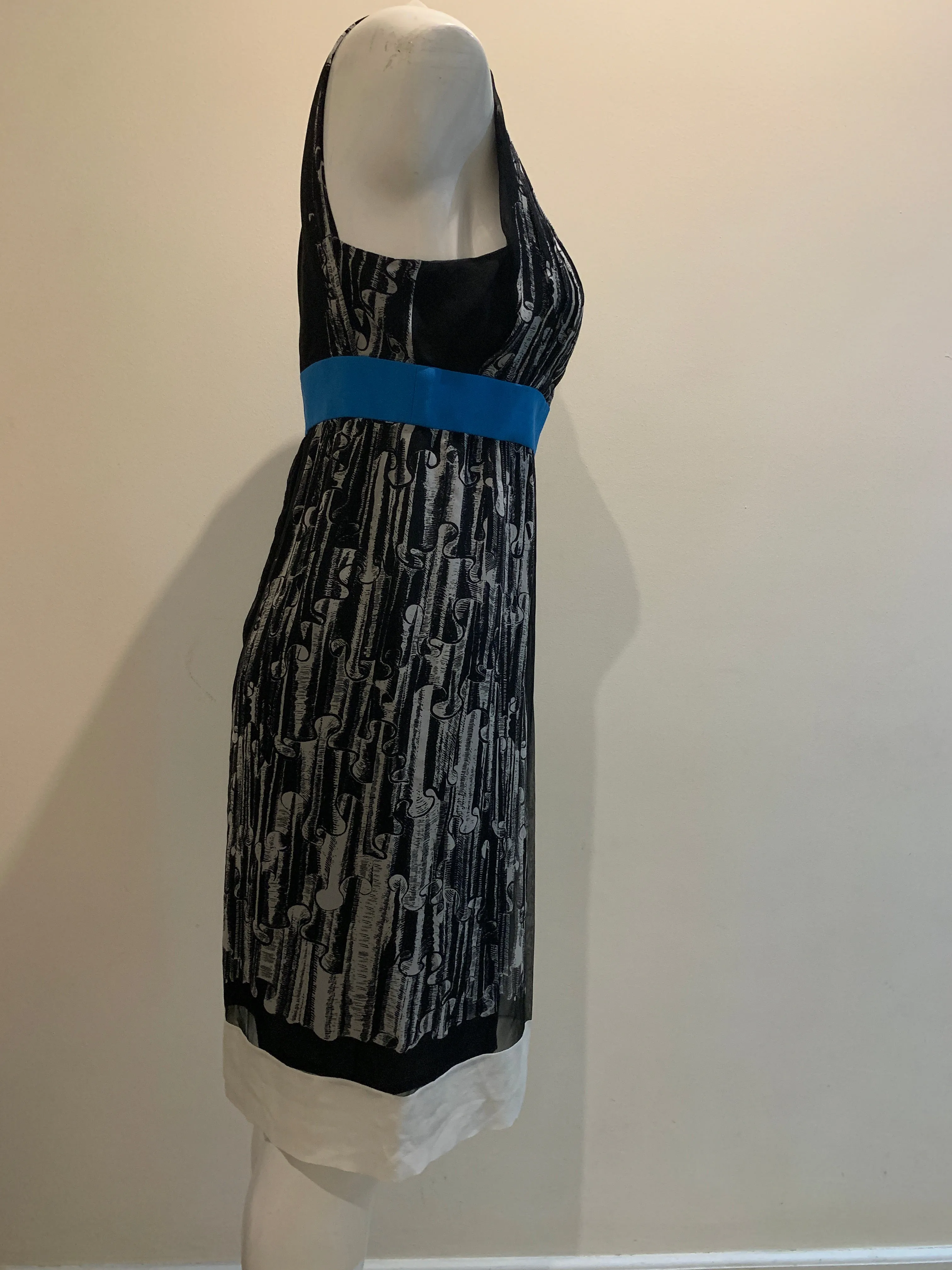 Balenciaga Paris silk sleeveless dress