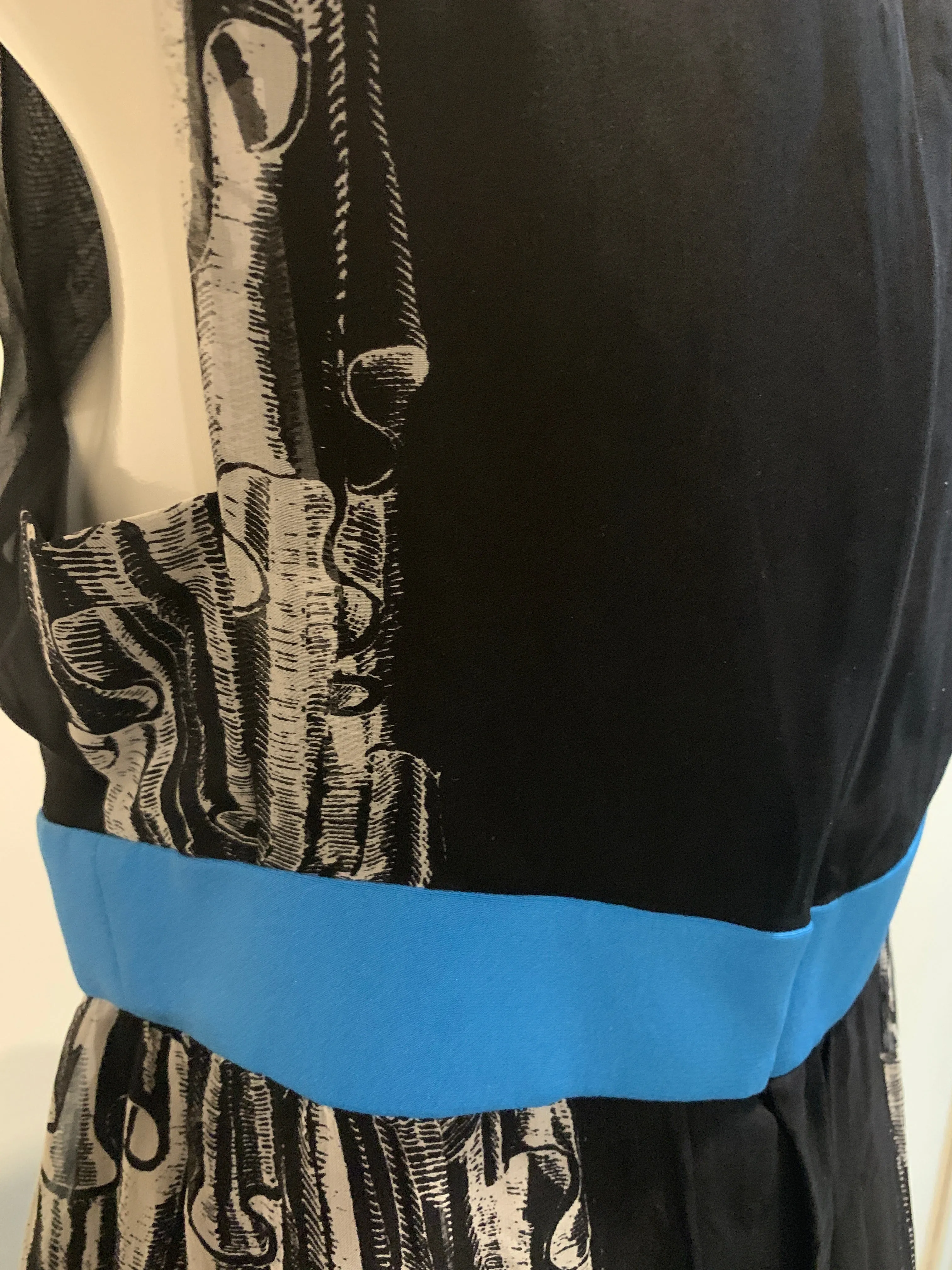 Balenciaga Paris silk sleeveless dress