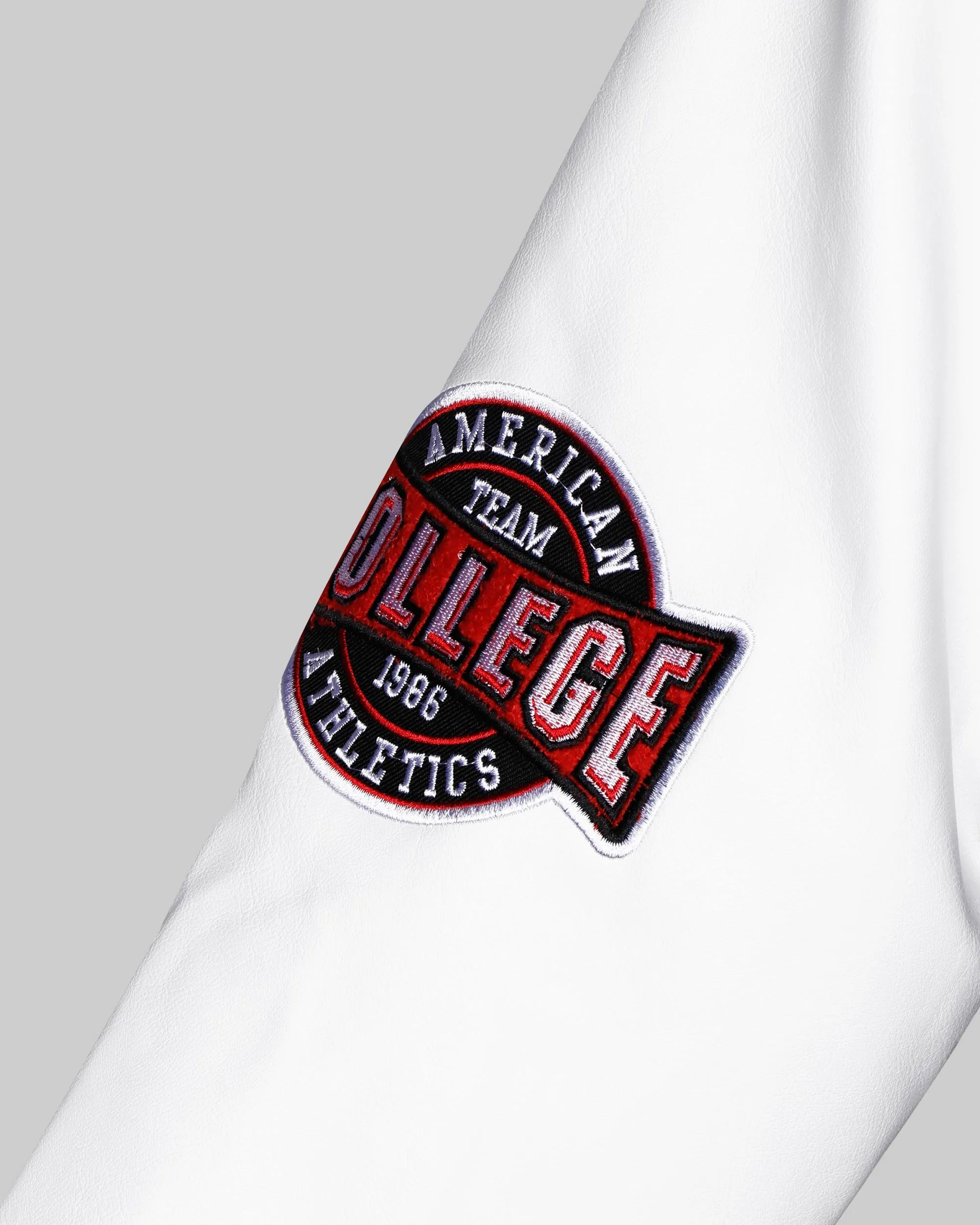 Baseball Bomber Jacket with Contrast Sleeves-Mexico Local Delivery