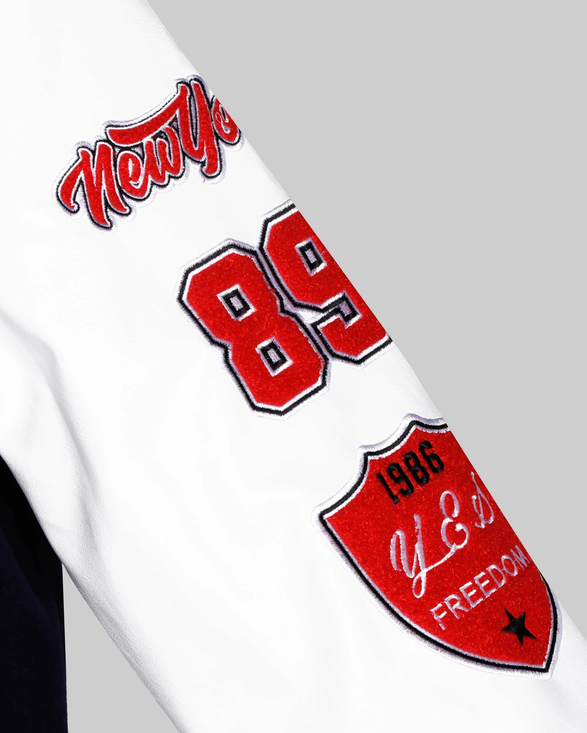 Baseball Bomber Jacket with Contrast Sleeves-Mexico Local Delivery