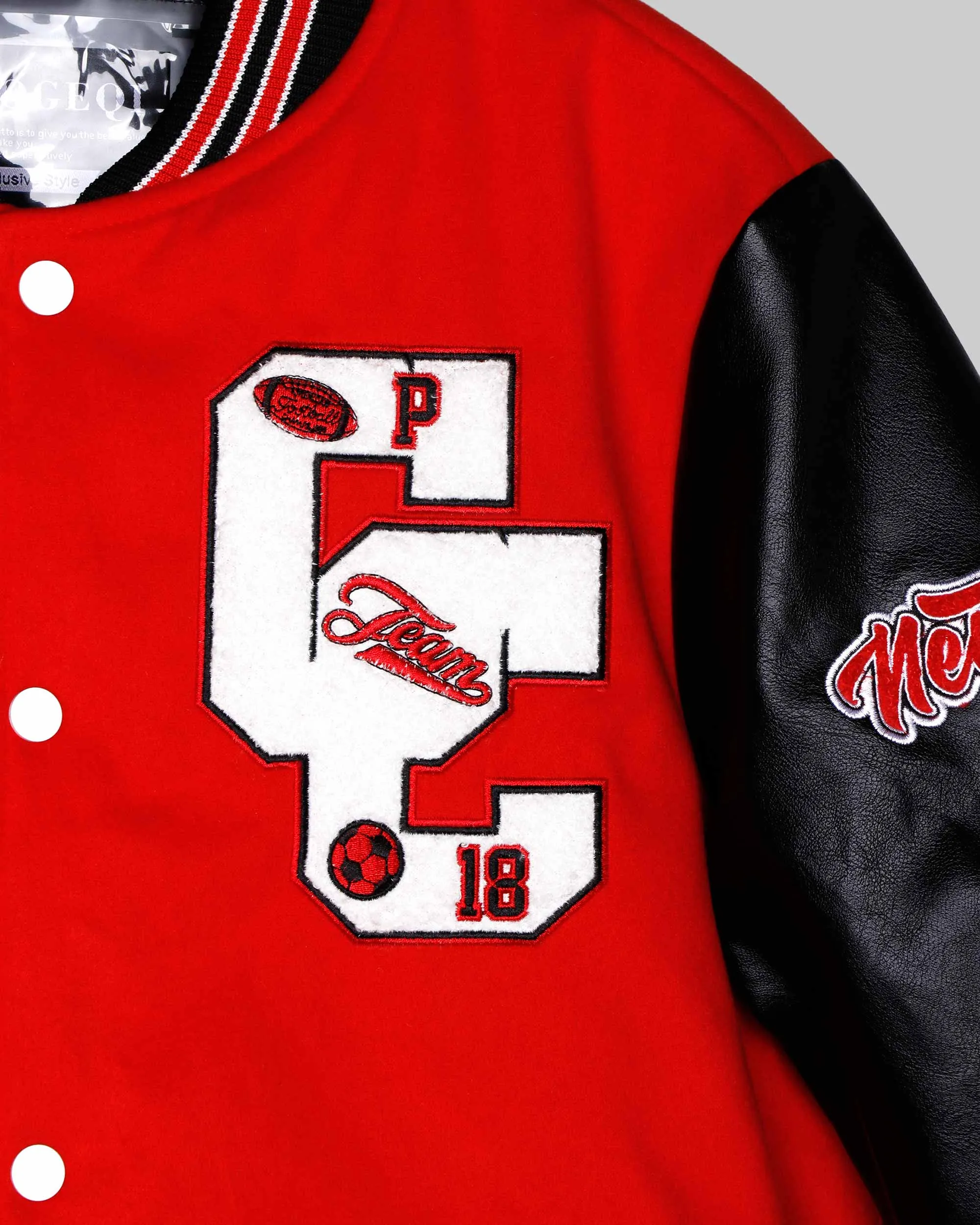 Baseball Bomber Jacket with Contrast Sleeves-Mexico Local Delivery