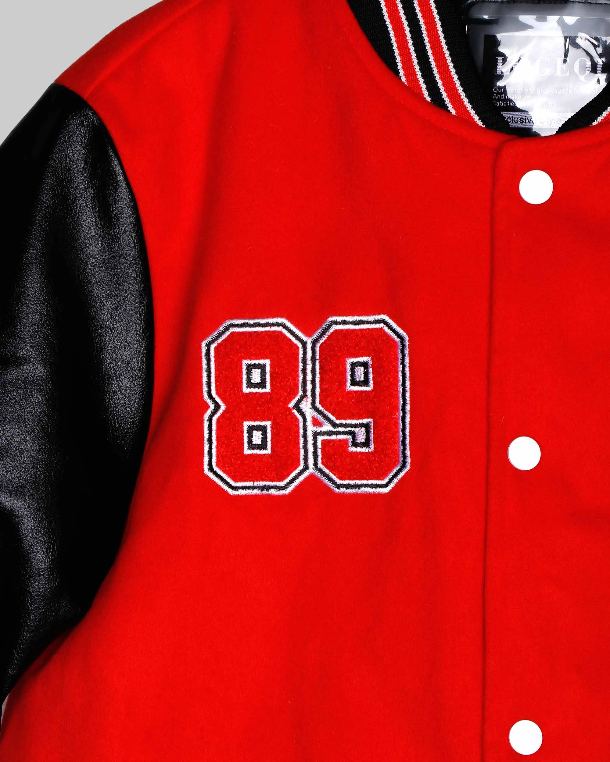Baseball Bomber Jacket with Contrast Sleeves-Mexico Local Delivery