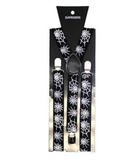 Black Suspender with White Webs