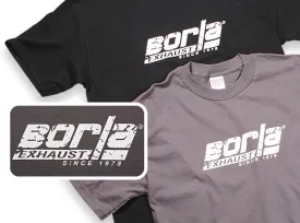 Borla 21261 Men's Distressed Charcoal Crew Neck T-Shirt - Medium.