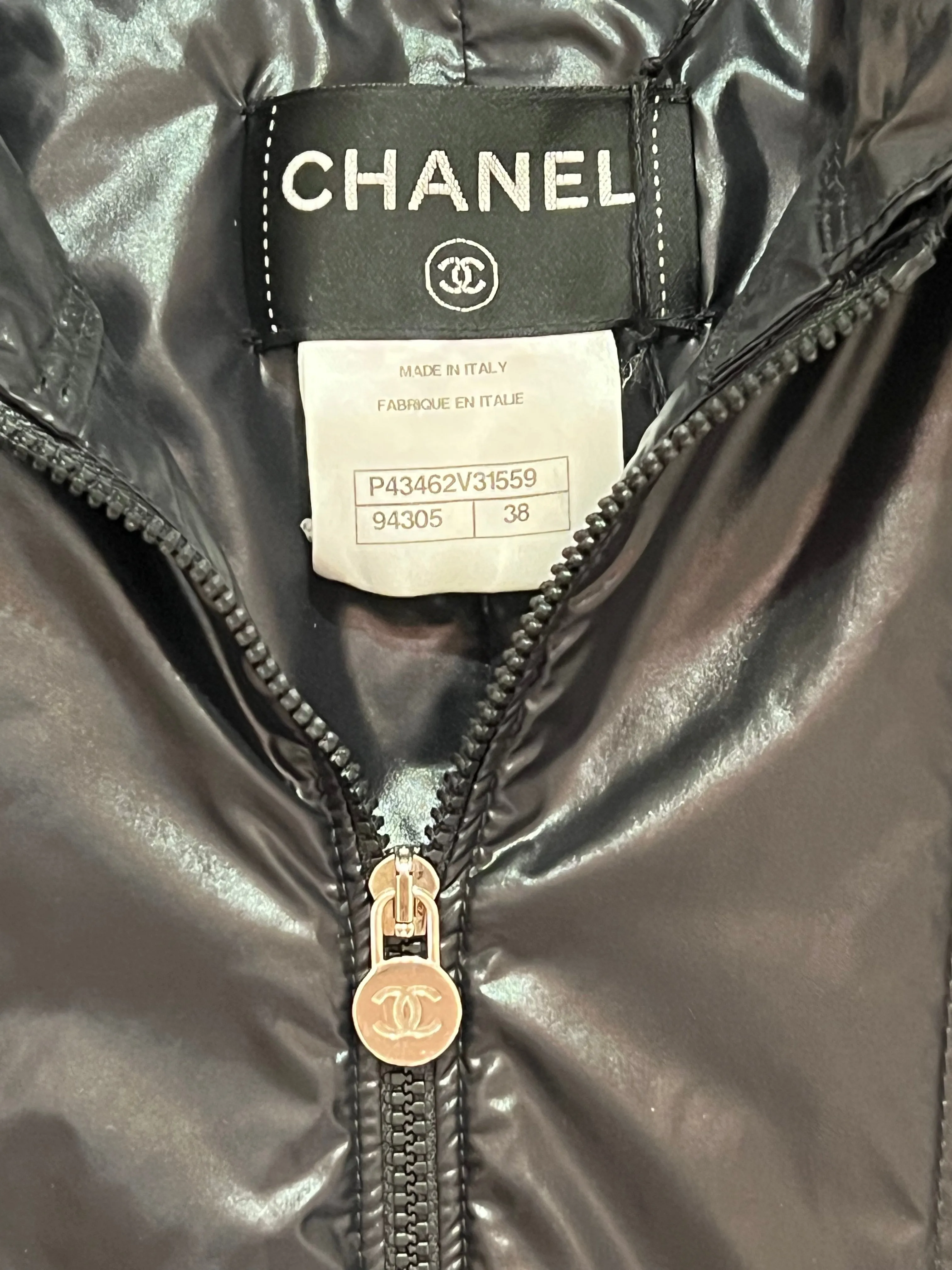 CHANEL HOODED NYLON JACKET