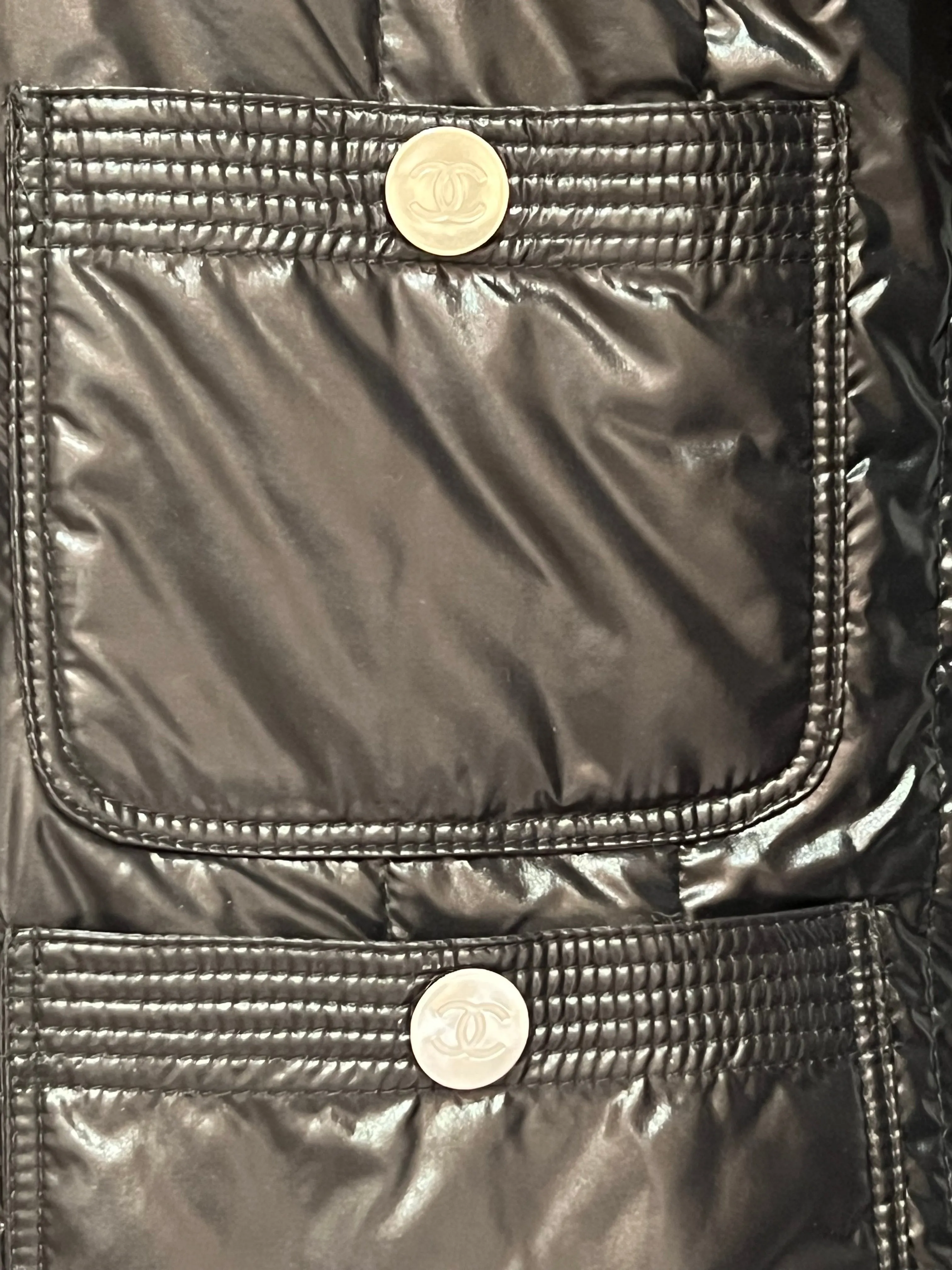 CHANEL HOODED NYLON JACKET
