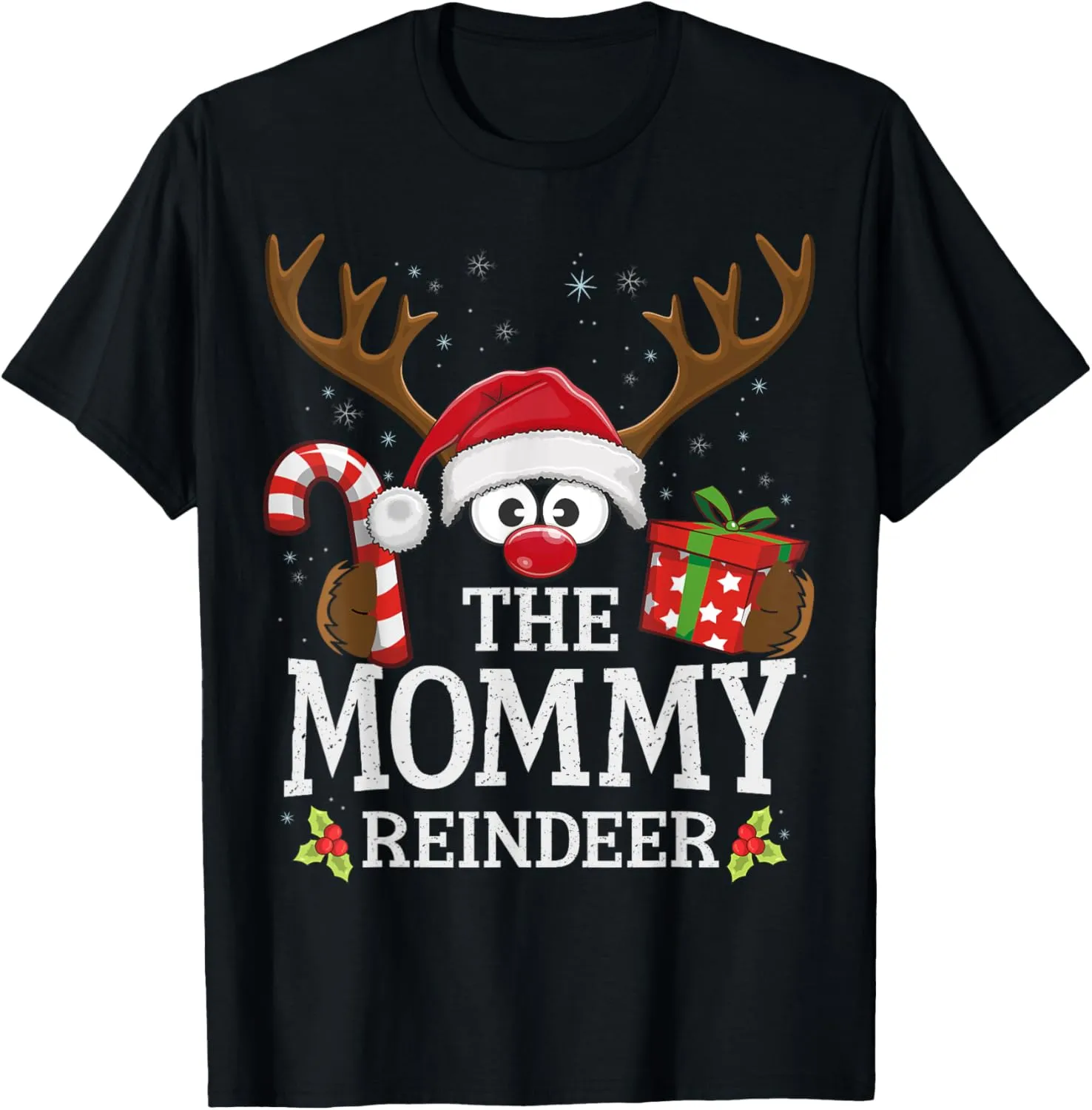 Christmas Matching The Mommy Reindeer Family T-Shirt