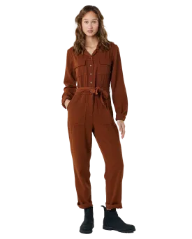 Combi Searcher Jumpsuit in Dark Brown