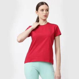 Crew Neck Solid T-Shirt - Chilli Red