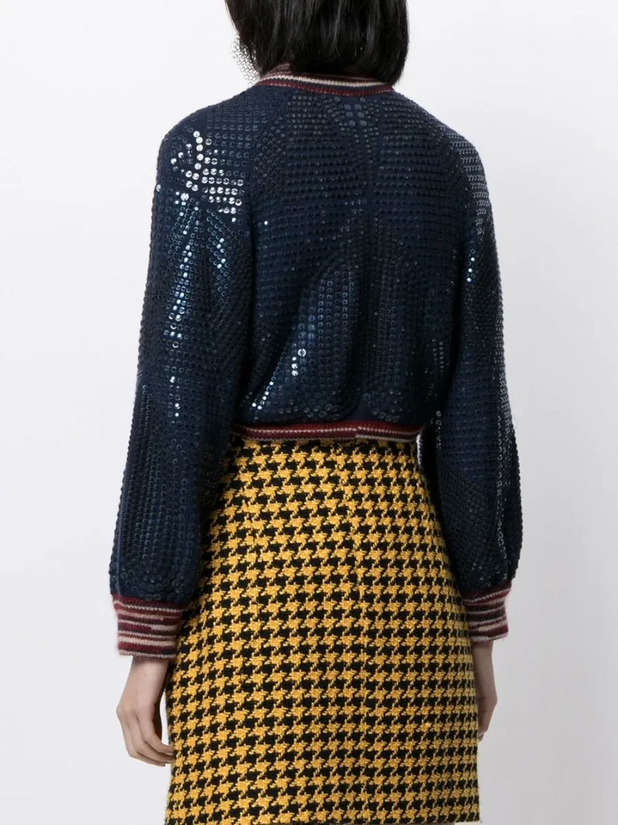 Cropped Sequin Jacket