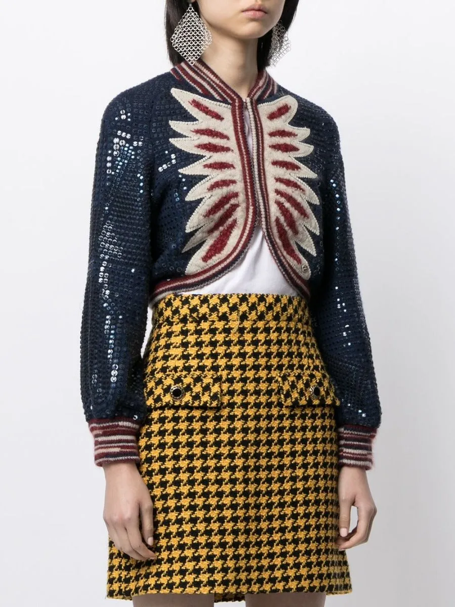 Cropped Sequin Jacket