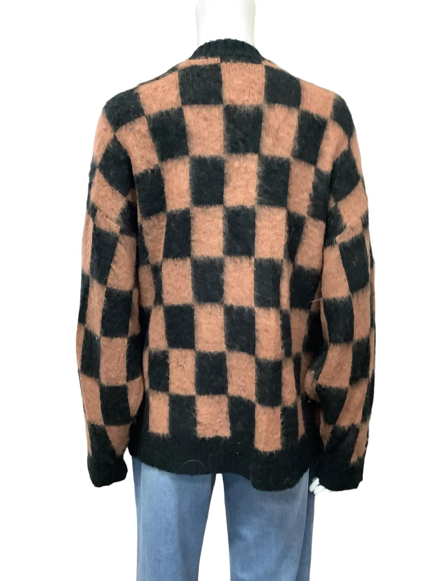 Day Dreamers Sweater Cardigan Checked Print Size: S