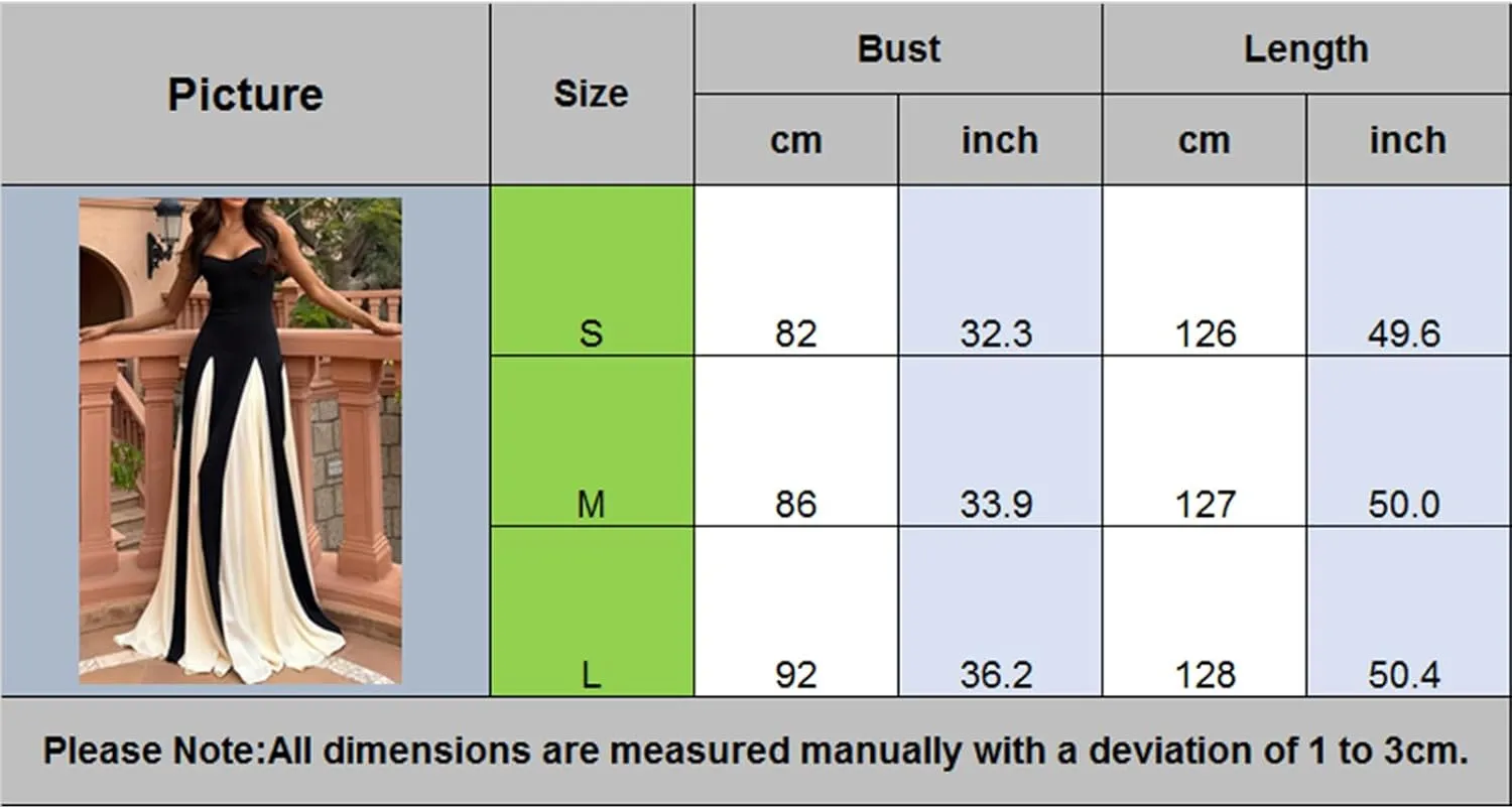 Elegant Sleeveless Color Block Pleated Maxi Dress for Women Low Cut Patchwork High Waist A Line Flowy Sling Dress