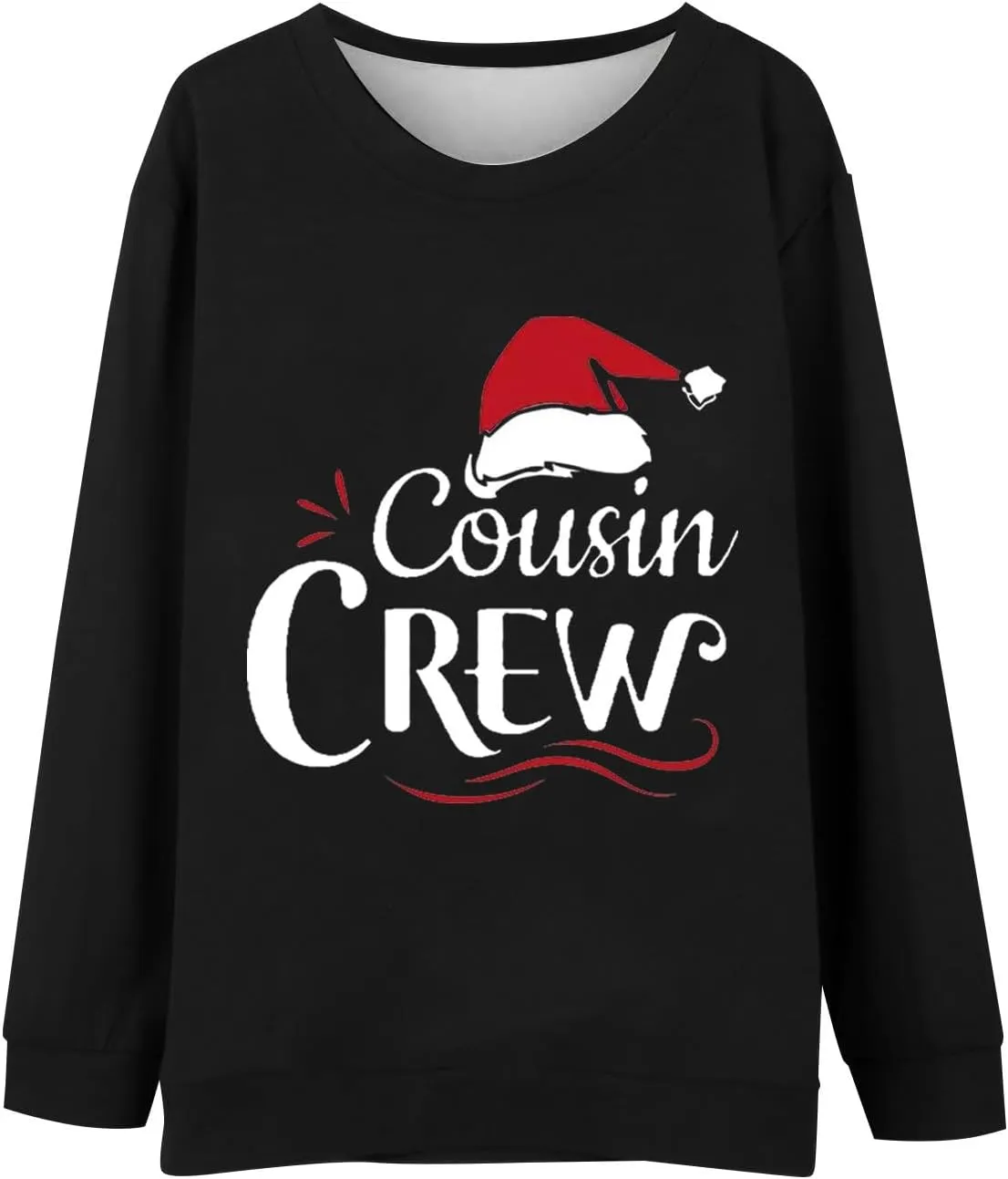 Family Matching Christmas Sweatshirts, Xmas Print Ugly Funny Jumper Long Sleeve Holiday Pullover Tops for Mom Dad Kid