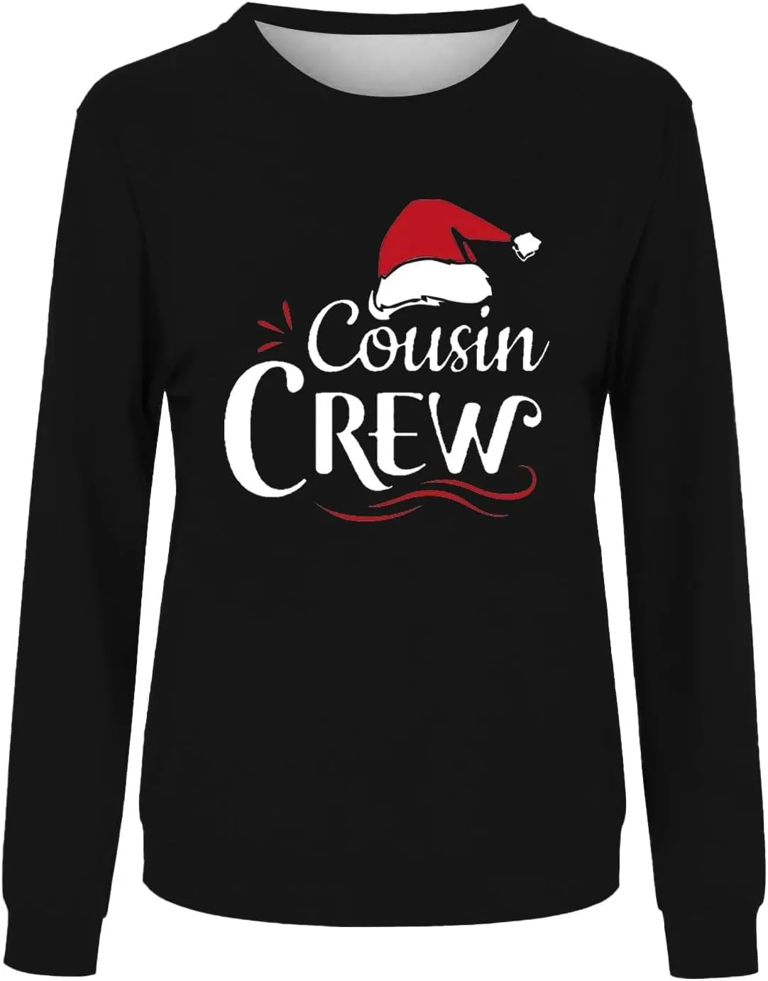 Family Matching Christmas Sweatshirts, Xmas Print Ugly Funny Jumper Long Sleeve Holiday Pullover Tops for Mom Dad Kid