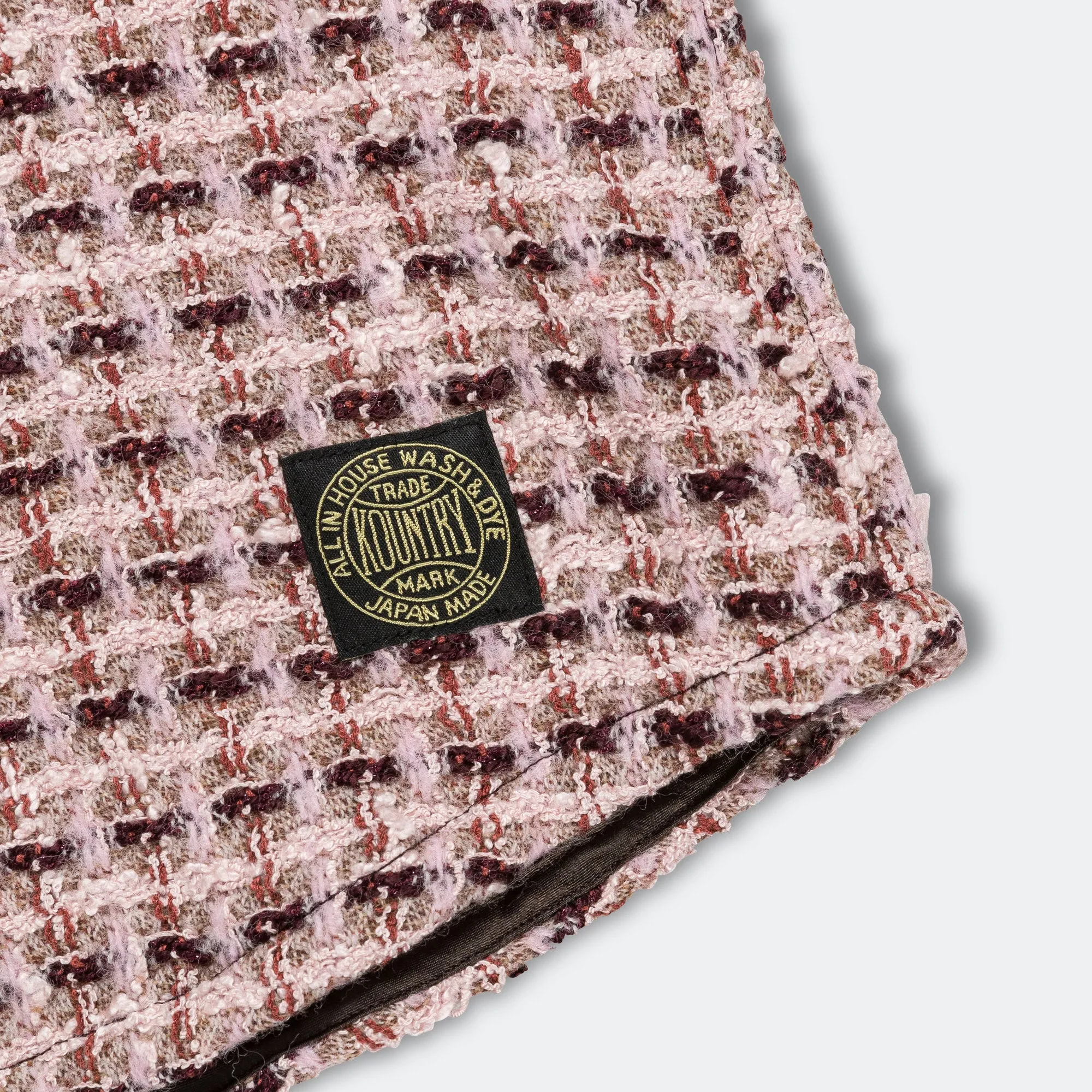 Fancy Tweed GREAT KOUNTRY Baseball Shirt - Pink