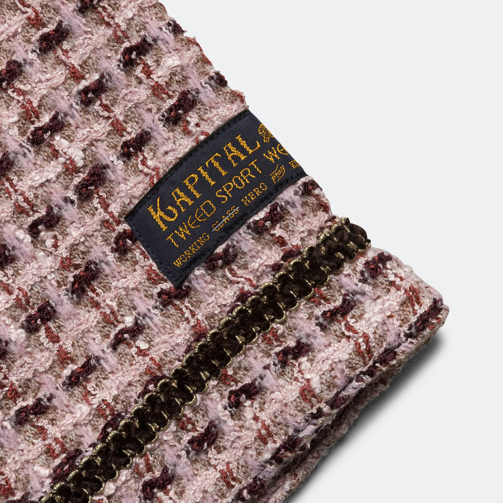Fancy Tweed GREAT KOUNTRY Baseball Shirt - Pink