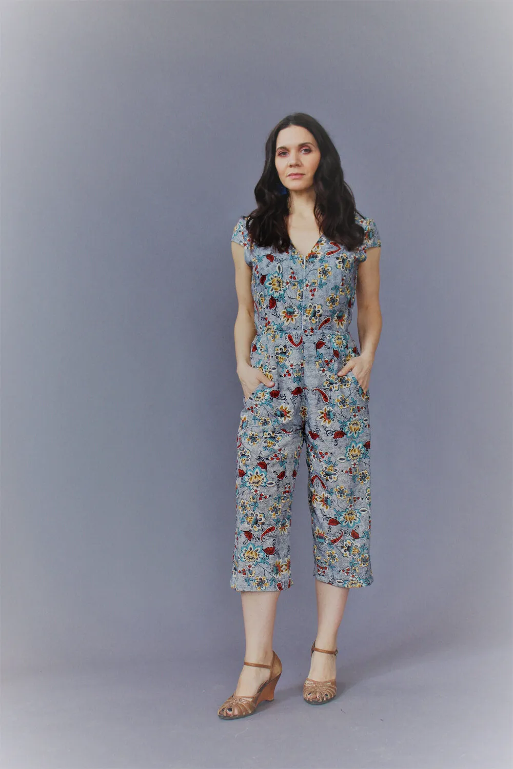 Francis Jumpsuit ~ Floral Print Size S #FRAN1