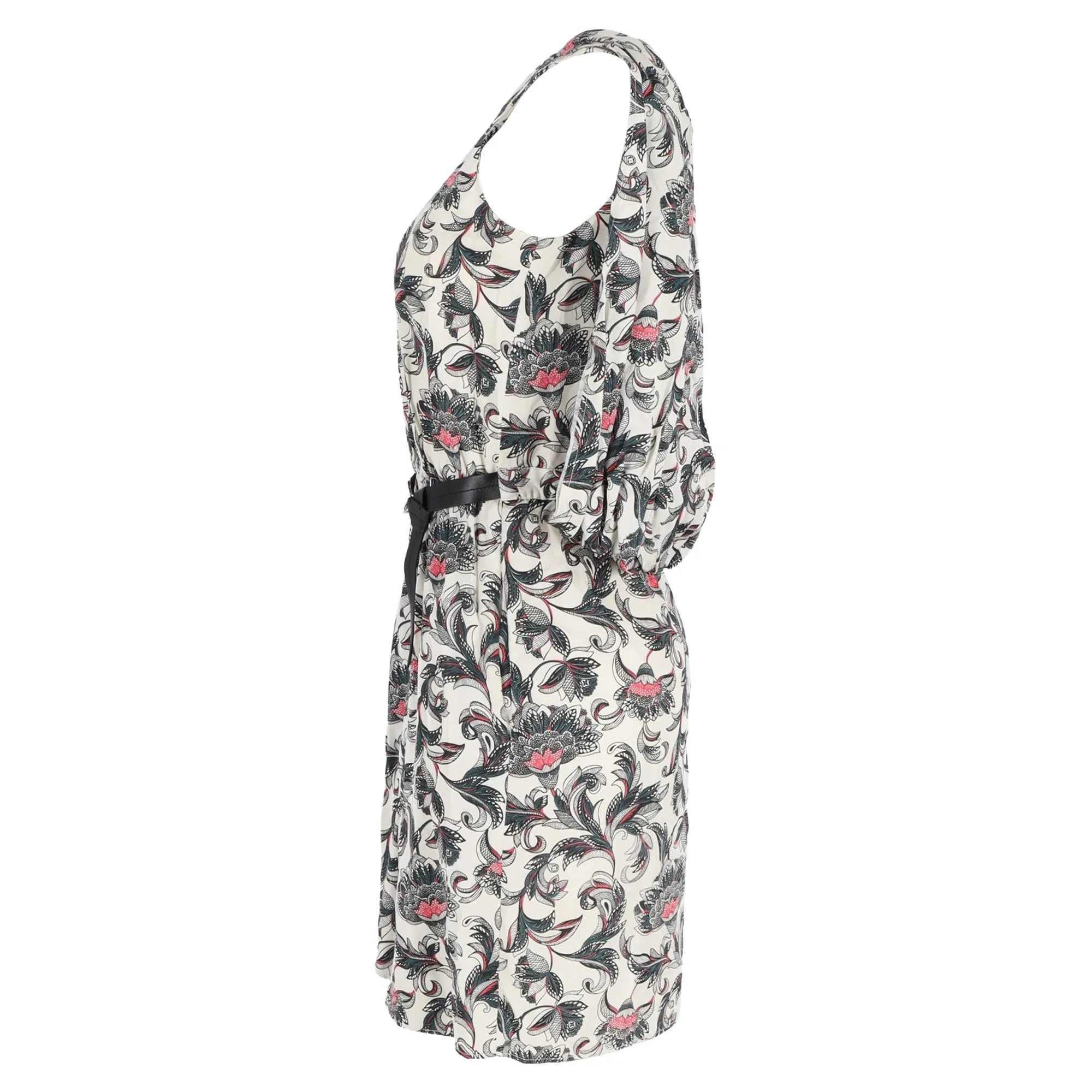 Louis Vuitton Dress with Belt in Floral Print Cotton