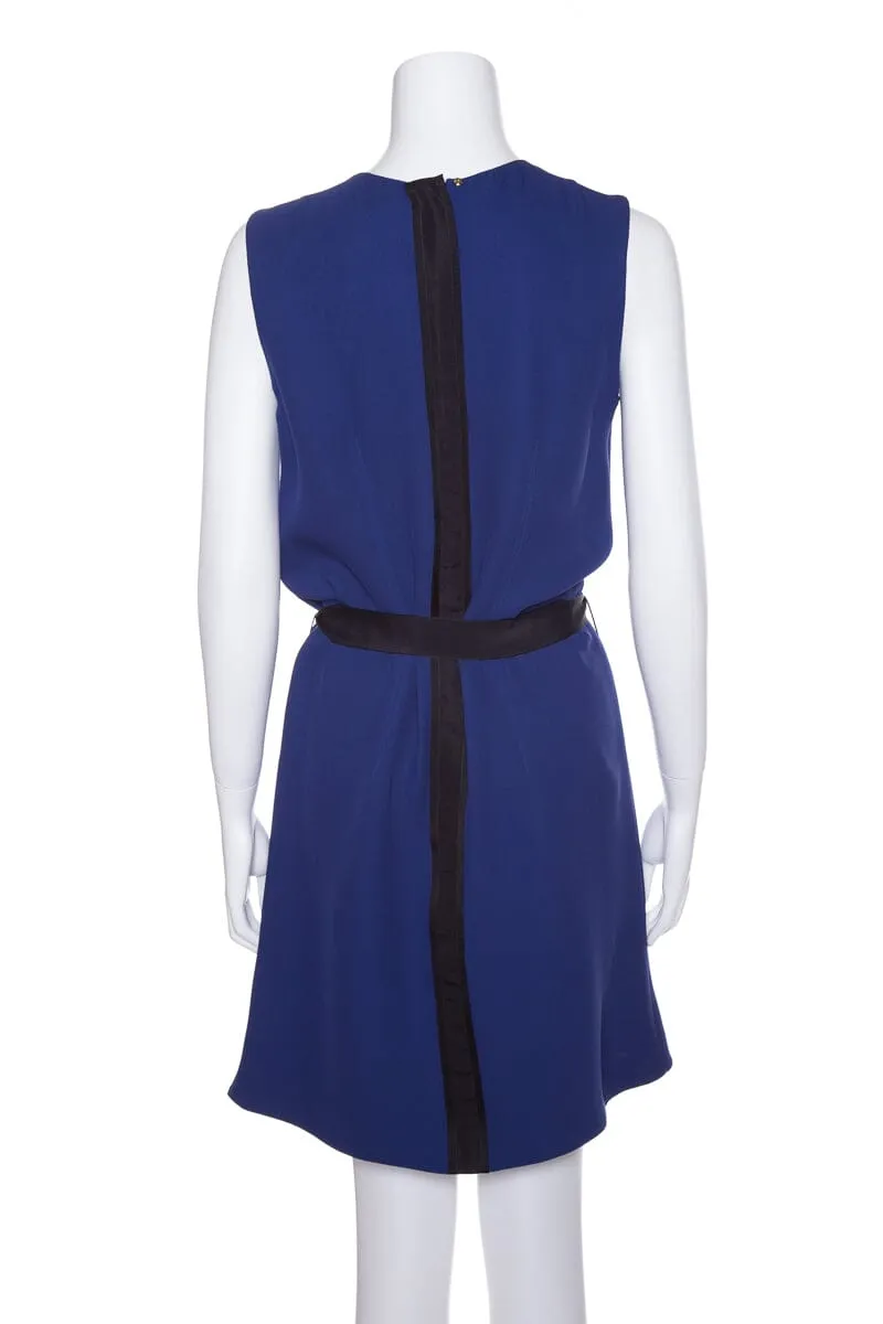 Louis Vuitton Royal Blue Sleeveless Dress SZ 40