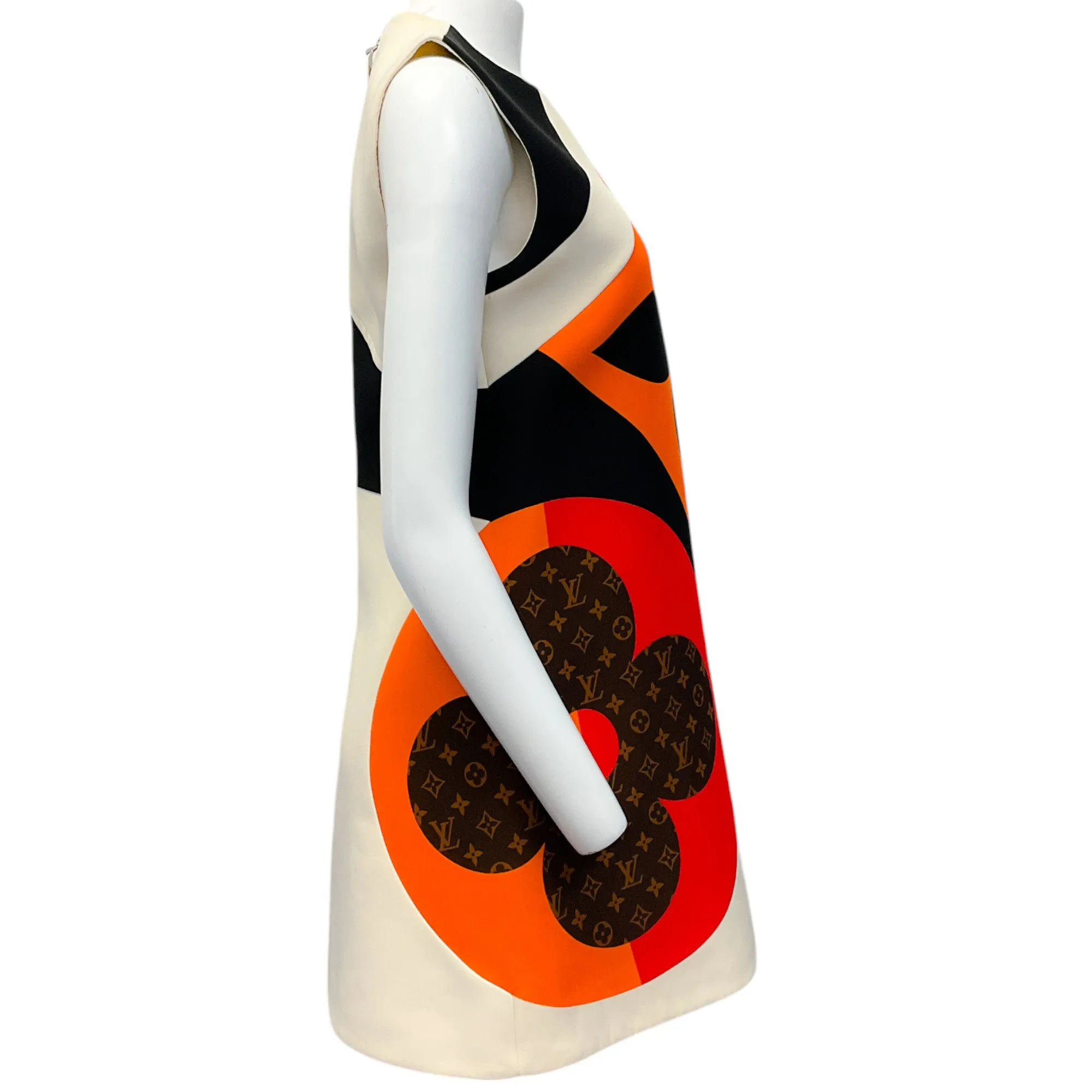 Louis Vuitton Sleeveless Dress with Giant Monogram Flowers