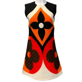 Louis Vuitton Sleeveless Dress with Giant Monogram Flowers