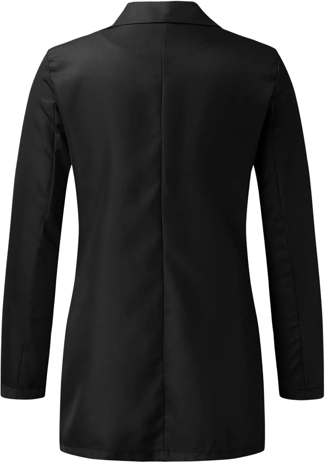 Miyaomn Womens Solid Color Casual Office Blazer Suit Jacket Slim Fit Double Breasted Notched Shawl Collar Sports Coat Outwear