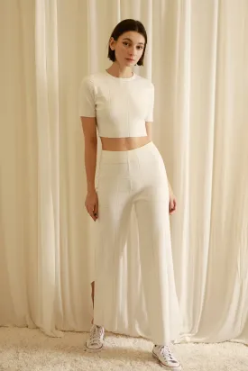 Monochromatic Wide Leg Pants