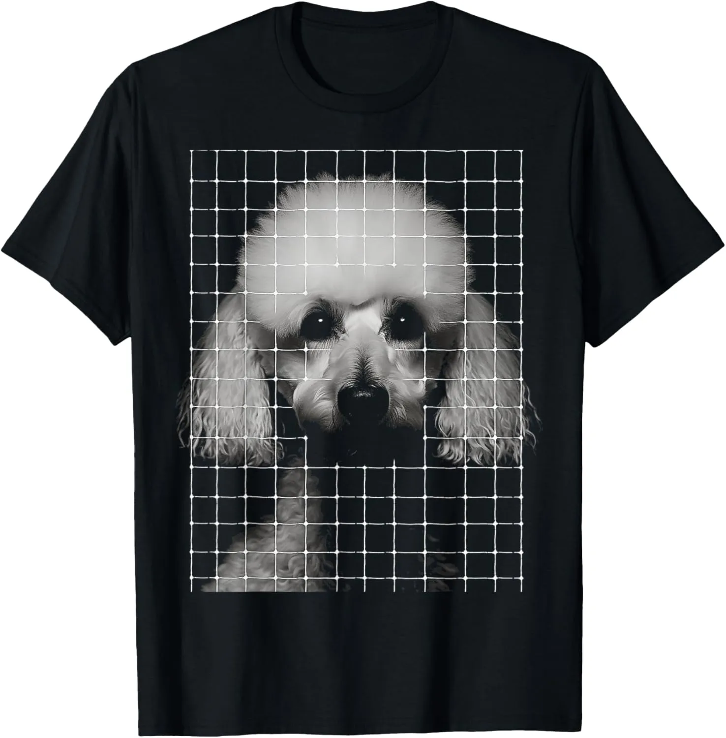 Poodle Dog Lover Pet Animal Geometric Art Graphic Poodle T-Shirt