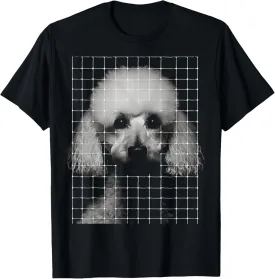 Poodle Dog Lover Pet Animal Geometric Art Graphic Poodle T-Shirt