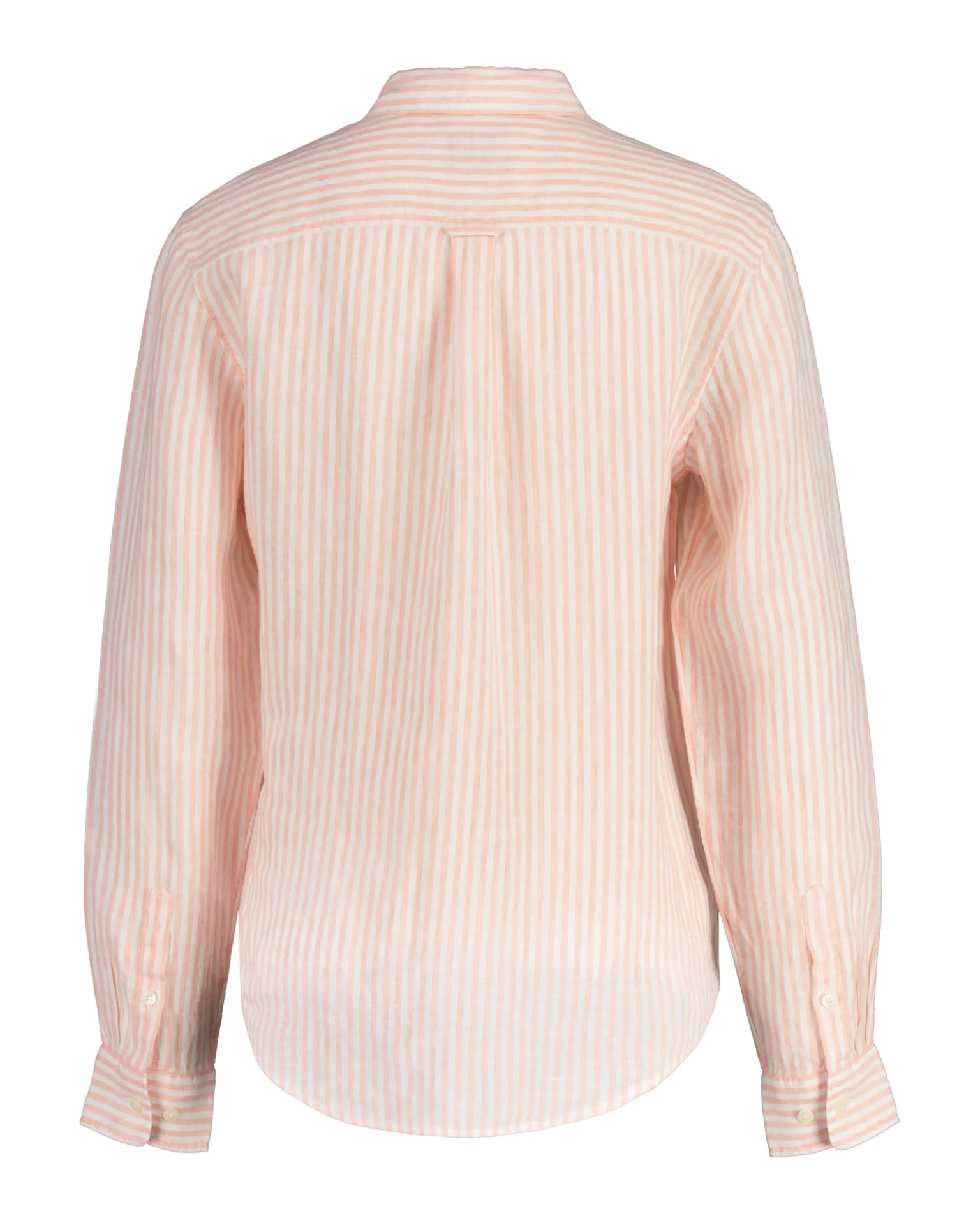 Reg Linen Stripe Shirt - Peachy Pink