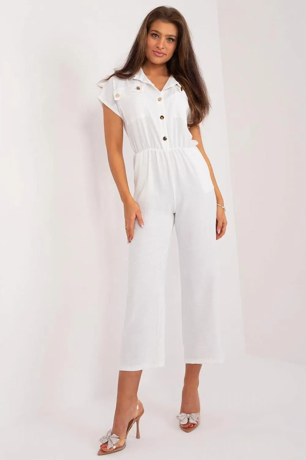 Sleek Sophistication Short Sleeve Jumpsuit
