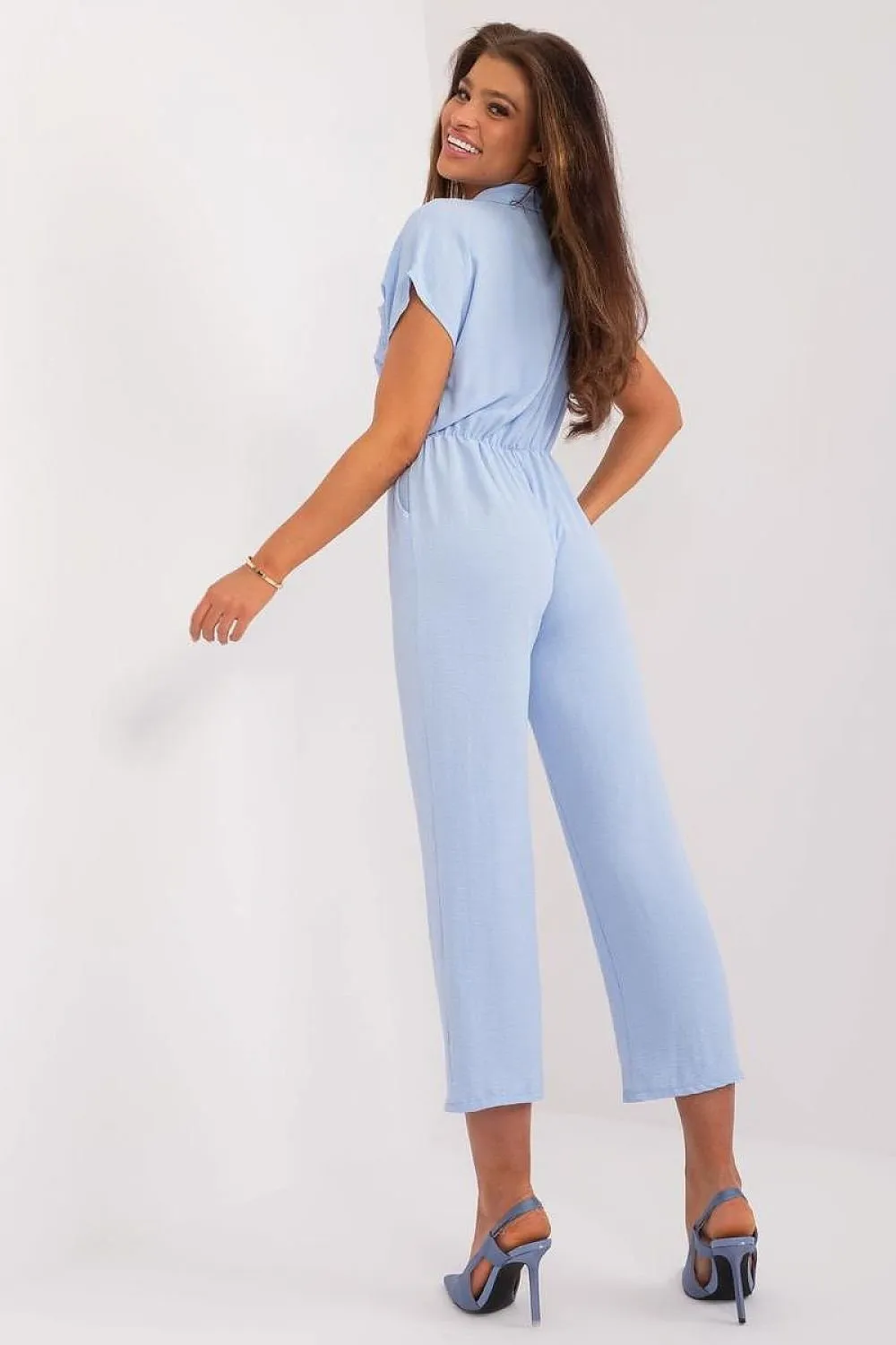 Sleek Sophistication Short Sleeve Jumpsuit