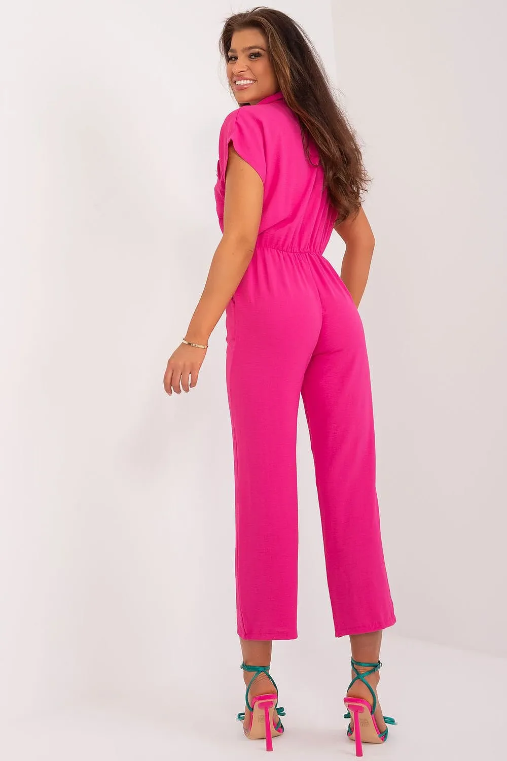 Sleek Sophistication Short Sleeve Jumpsuit