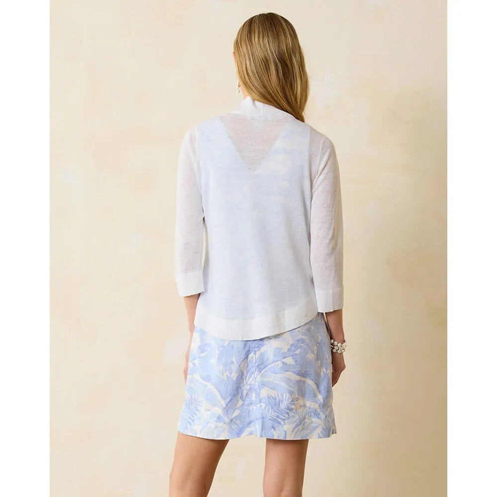 Tommy Bahama Women's Lea Open Cardigan Cardigan - White