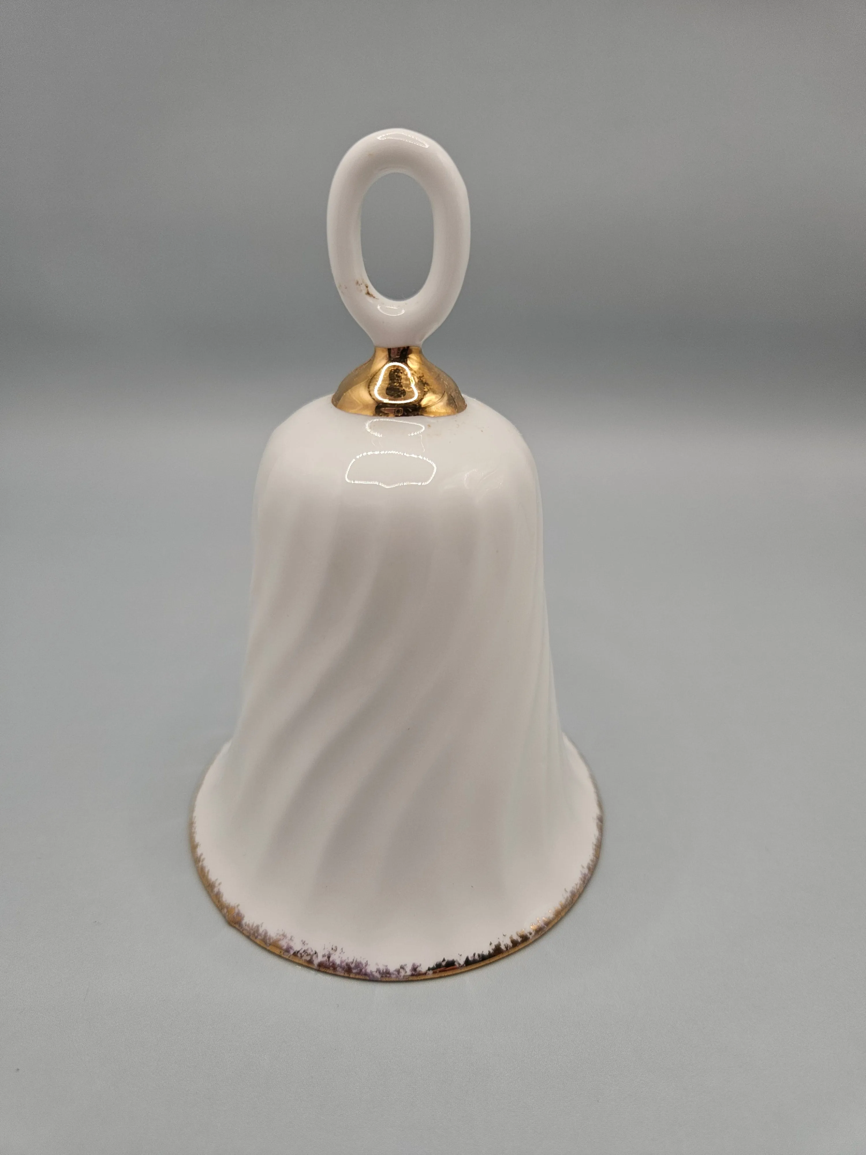 Vintage Flambro Bone China Bell Sweet Lavender