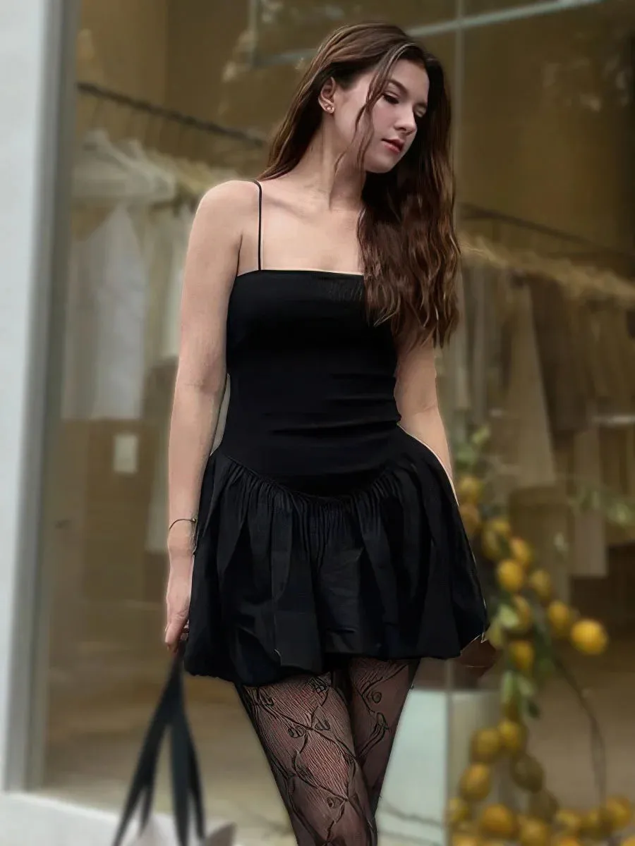 Waisted suspender dress