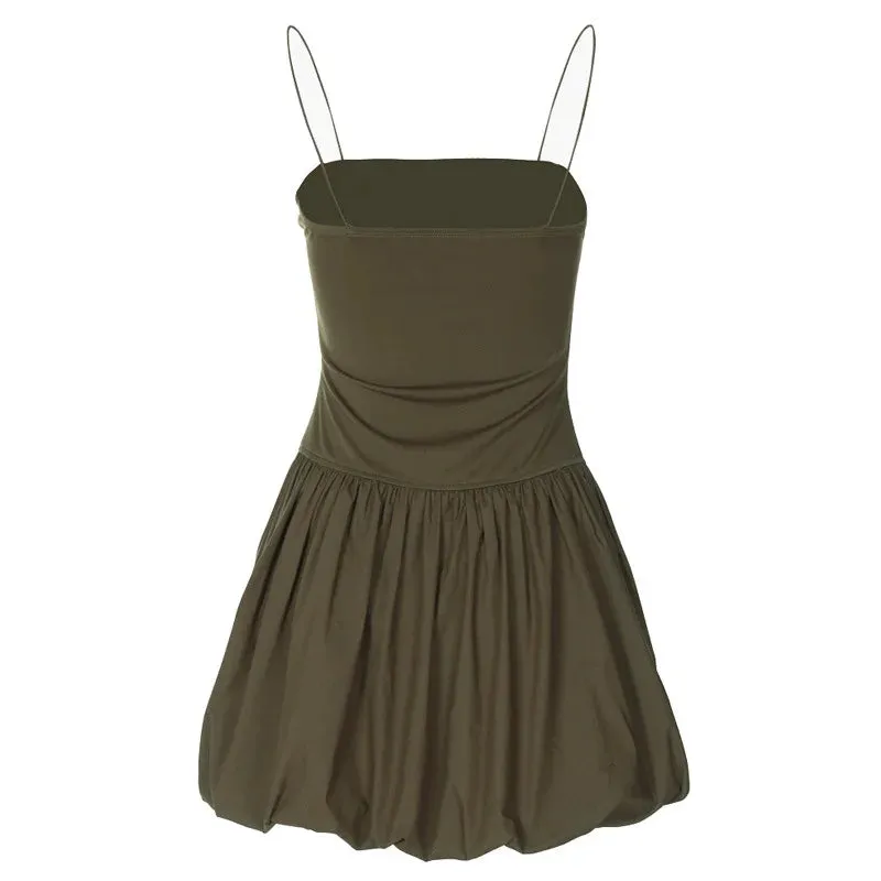 Waisted suspender dress