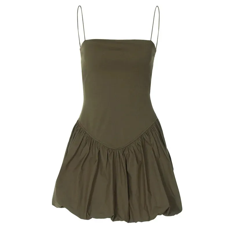 Waisted suspender dress