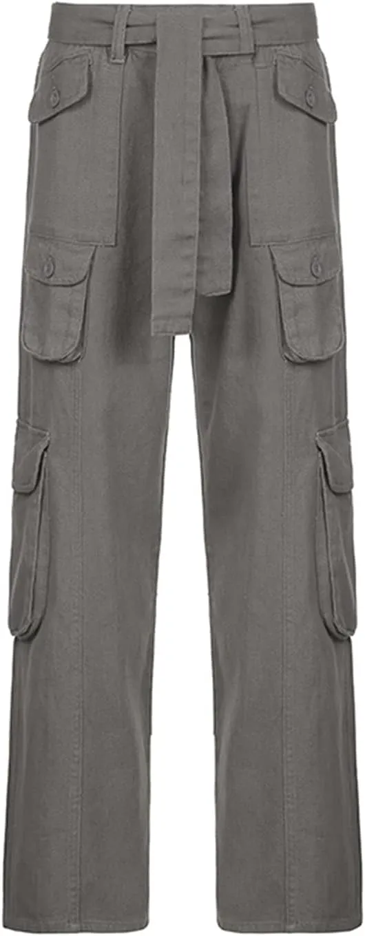 Women's Straight Leg Jeans High Waist Wide-Leg Jeans Side Pocket Vintage Baggy Denim Pants Streetwear