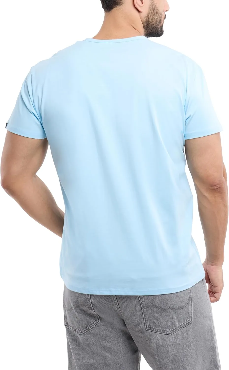X RAY Mens Crew Neck T Shirts, Soft Cotton Slim Fit Short Sleeve Stretch Crewneck Basic Tees for Men