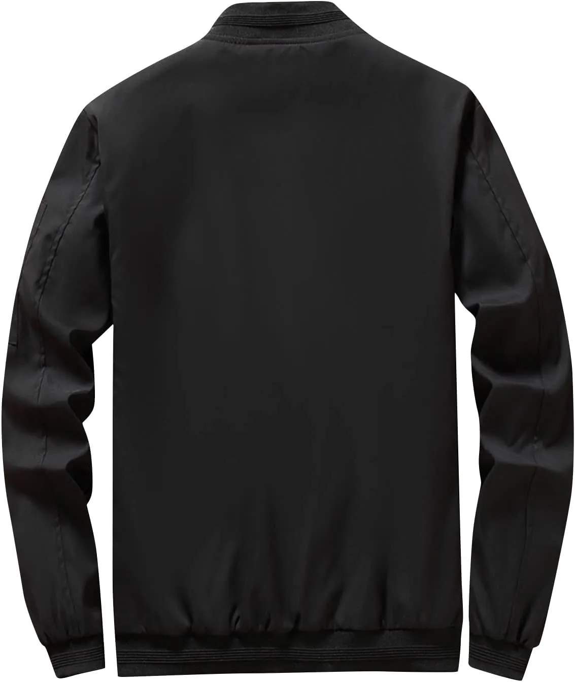 Ymosrh Men's Lightweight Jacket Jacket Casual Fall Winter Windbreaker Bomber Zip Up Coat with Pocket Jacket, XXXL-L6